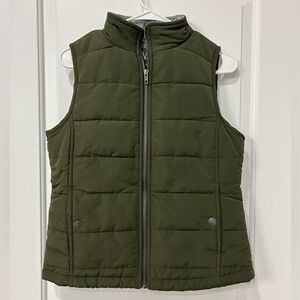 Natural Reflections Green Quilted Vest